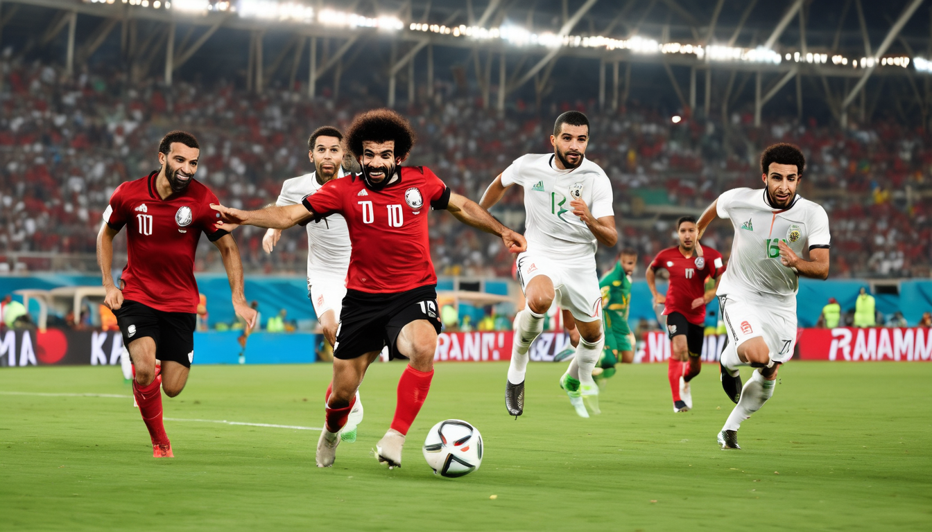 شاهد مباراة الفراعنة وجنوب أفريقيا في كان 2025 مباشرة